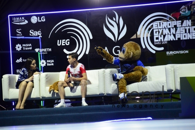 Finals of 11th European Aerobic Gymnastics Championships kicks off in Baku. Azerbaijan, Baku, may 26 2019
