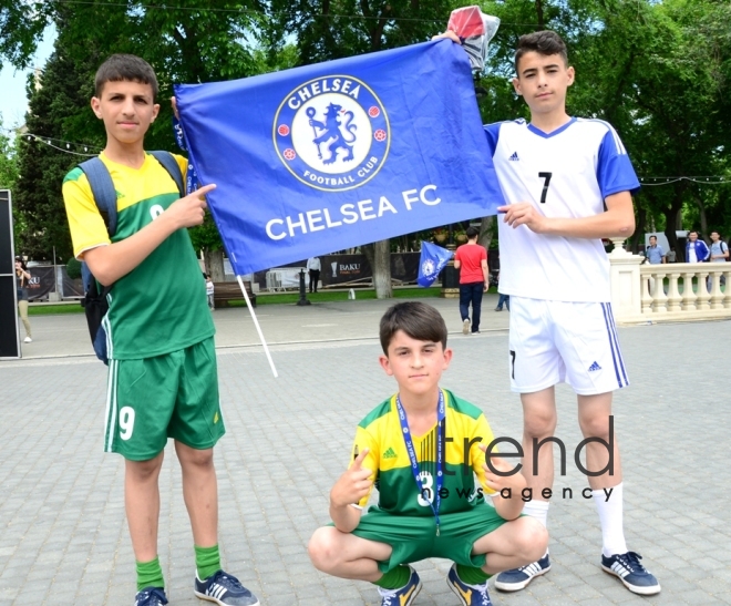 Few hours left before start of UEFA Europa League final match in Baku.  Azerbaijan, Baku, may 29  2019