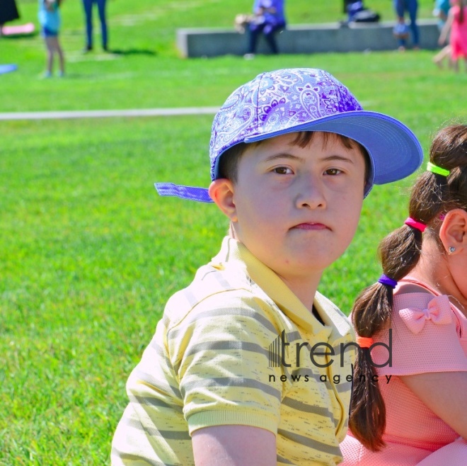 Children Festival in Heydar Aliyev Center park. Azerbaijan, Baku, 1 june 2019