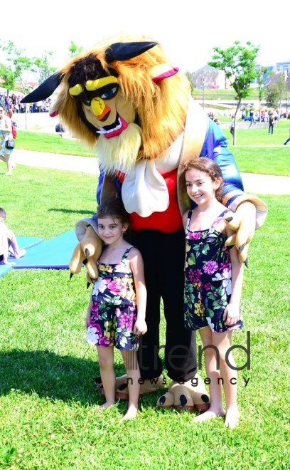 Children Festival in Heydar Aliyev Center park. Azerbaijan, Baku, 1 june 2019