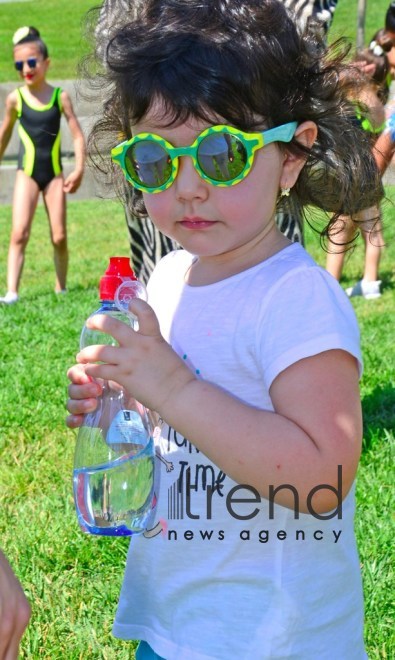 Children Festival in Heydar Aliyev Center park. Azerbaijan, Baku, 1 june 2019