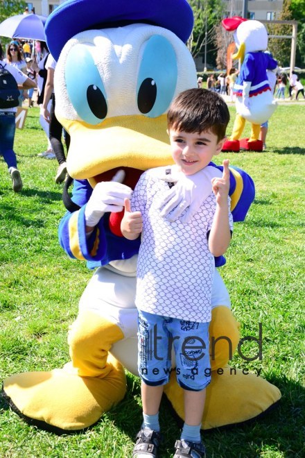 Children Festival in Heydar Aliyev Center park. Azerbaijan, Baku, 1 june 2019