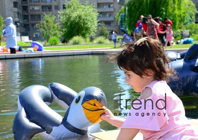 Children Festival in Heydar Aliyev Center park. Azerbaijan, Baku, 1 june 2019