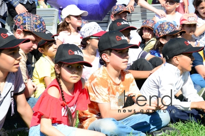 Children Festival in Heydar Aliyev Center park. Azerbaijan, Baku, 1 june 2019