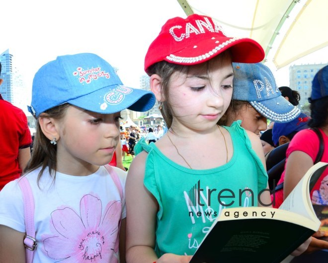 Children Festival in Heydar Aliyev Center park. Azerbaijan, Baku, 1 june 2019