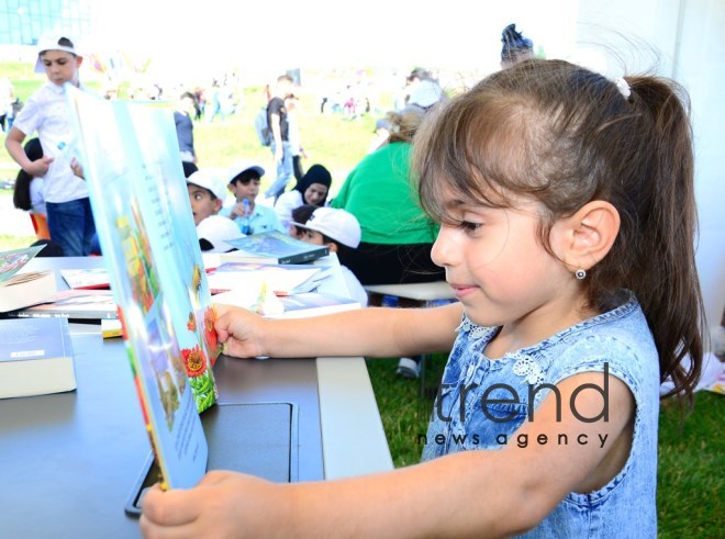 Children Festival in Heydar Aliyev Center park. Azerbaijan, Baku, 1 june 2019