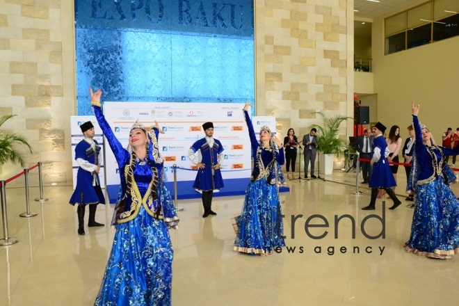 Bakıda 18-ci Xəzər Beynəlxalq Nəqliyyat, Tranzit və Loqistika Sərgisi  işə başlayıb. Azərbaycan, Bakı, 11 iyun 2019