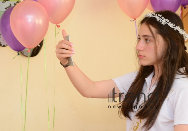 Azerbaijani schools celebrate Day of Farewell Bell. Azerbaijan, Baku, 14 June 2019
