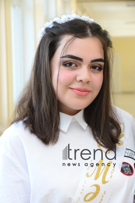 Azerbaijani schools celebrate Day of Farewell Bell. Azerbaijan, Baku, 14 June 2019
