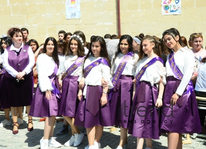 Azerbaijani schools celebrate Day of Farewell Bell. Azerbaijan, Baku, 14 June 2019
