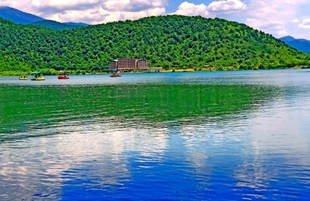 Qabala, Nohur Lake.Azerbaijan,Qabala,28  June 2019
