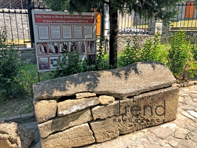 Albanian church in Kish village. Azerbaijan Sheki July 3 2019 
