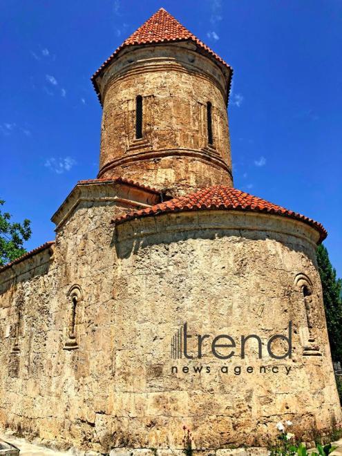 Albanian church in Kish village. Azerbaijan Sheki July 3 2019 
