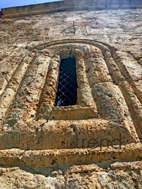 Albanian church in Kish village. Azerbaijan Sheki July 3 2019 
