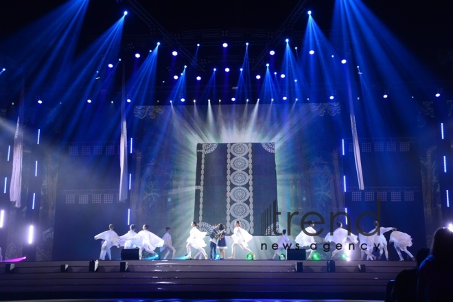 Enchanting opening ceremony of XV Summer European Youth Olympic Festival in Baku.Azerbaijan, Baku, 21 July 2019

