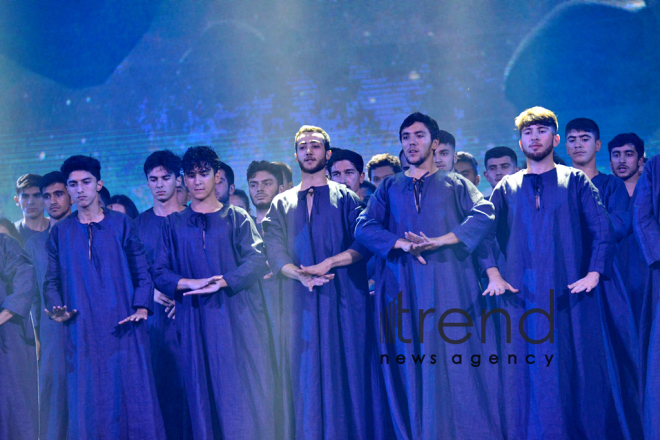 Enchanting opening ceremony of XV Summer European Youth Olympic Festival in Baku.Azerbaijan, Baku, 21 July 2019

