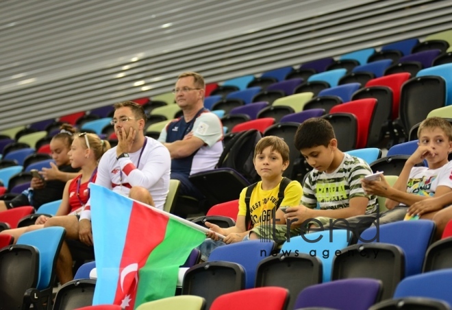 EYOF Bakı 2019  Milli Gimnastika Arenasında idman gimnastikası üzrə yarışlara start verilib.Azərbaycan, Bakı 23 iyul 2019