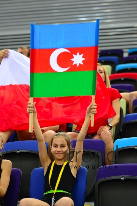 EYOF Bakı 2019  Milli Gimnastika Arenasında idman gimnastikası üzrə yarışlara start verilib.Azərbaycan, Bakı 23 iyul 2019