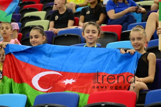 EYOF Bakı 2019  Milli Gimnastika Arenasında idman gimnastikası üzrə yarışlara start verilib.Azərbaycan, Bakı 23 iyul 2019