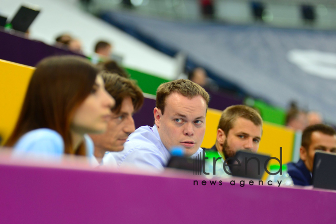 EYOF Bakı 2019  Milli Gimnastika Arenasında idman gimnastikası üzrə yarışlara start verilib.Azərbaycan, Bakı 23 iyul 2019