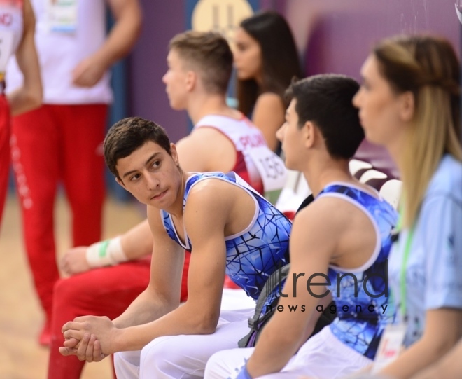 EYOF Bakı 2019  Milli Gimnastika Arenasında idman gimnastikası üzrə yarışlara start verilib.Azərbaycan, Bakı 23 iyul 2019