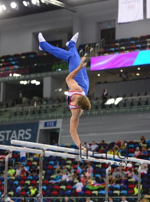 EYOF Bakı 2019  Milli Gimnastika Arenasında idman gimnastikası üzrə yarışlara start verilib.Azərbaycan, Bakı 23 iyul 2019