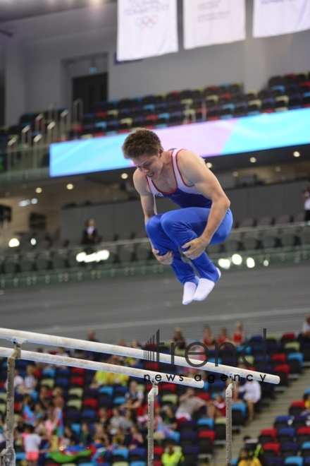 EYOF Bakı 2019  Milli Gimnastika Arenasında idman gimnastikası üzrə yarışlara start verilib.Azərbaycan, Bakı 23 iyul 2019