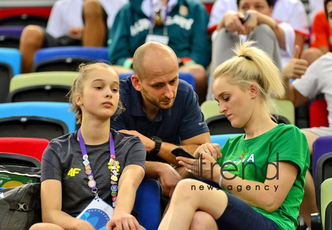 EYOF Bakı 2019  Milli Gimnastika Arenasında idman gimnastikası üzrə yarışlara start verilib.Azərbaycan, Bakı 23 iyul 2019