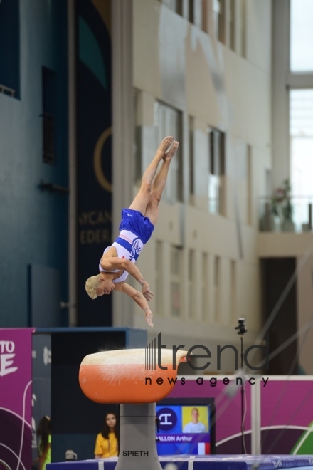 EYOF Bakı 2019  Milli Gimnastika Arenasında idman gimnastikası üzrə yarışlara start verilib.Azərbaycan, Bakı 23 iyul 2019