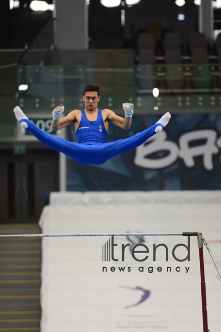 EYOF Bakı 2019  Milli Gimnastika Arenasında idman gimnastikası üzrə yarışlara start verilib.Azərbaycan, Bakı 23 iyul 2019