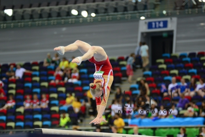 EYOF Bakı 2019 Milli Gimnastika Arenasında idman gimnastikası üzrə yarışların 2-ci günü başlayıb.Azərbaycan, Bakı 24 iyul 2019