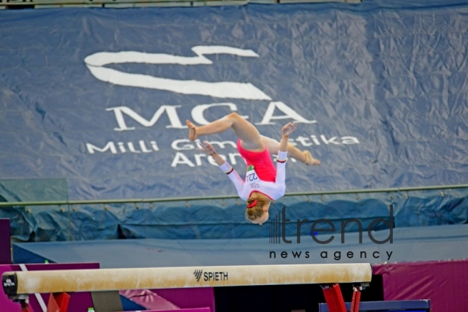 Best moments of 2nd day of artistic gymnastics competitions at EYOF Baku 2019.Azerbaijan, Baku, 24 July 2019