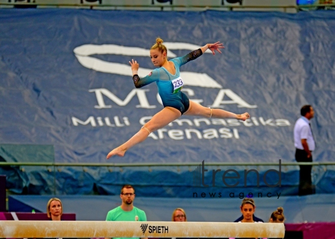 Best moments of 2nd day of artistic gymnastics competitions at EYOF Baku 2019.Azerbaijan, Baku, 24 July 2019