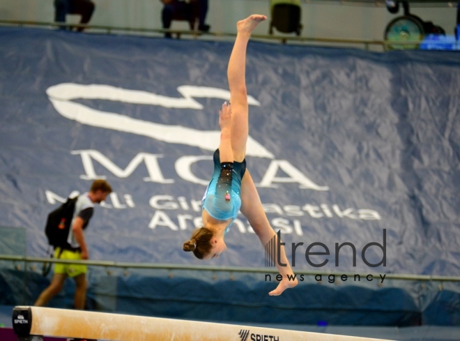 Best moments of 2nd day of artistic gymnastics competitions at EYOF Baku 2019.Azerbaijan, Baku, 24 July 2019