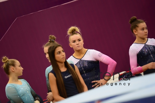 Best moments of 2nd day of artistic gymnastics competitions at EYOF Baku 2019.Azerbaijan, Baku, 24 July 2019