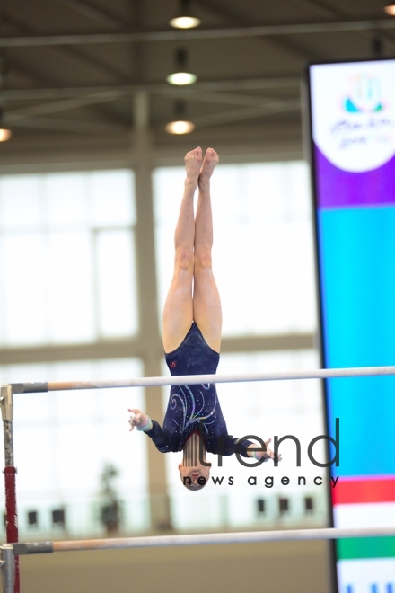 EYOF Bakı-2019 İdman gimnastikası yarışlarından maraqlı anlar.Azərbaycan, Bakı 24 iyul 2019