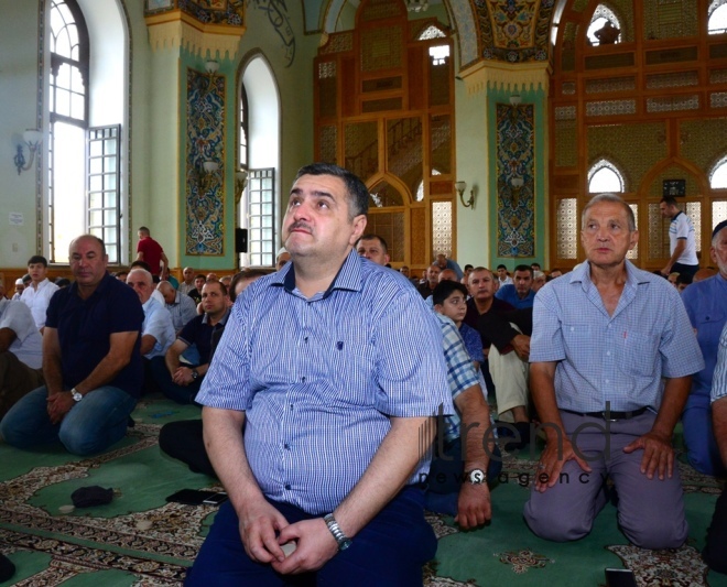 Eid prayer performed in all mosques in Azerbaijan on occasion of Kurban  holiday.Azerbaijan, Baku, august 12 , 2019 
