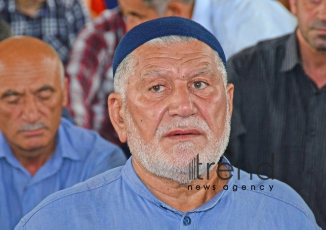 Eid prayer performed in all mosques in Azerbaijan on occasion of Kurban  holiday.Azerbaijan, Baku, august 12 , 2019 
