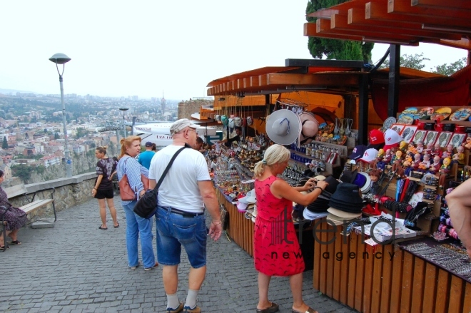 Tbilisidə bir gün. Gürcüstan, Tbilisi, 23 avqust 2019 