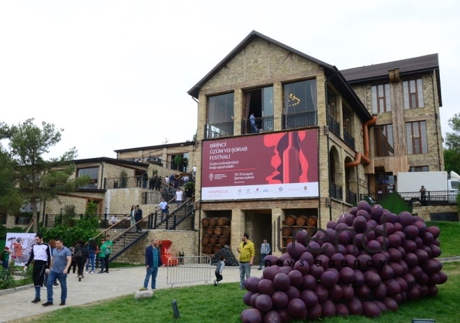 Shamakhi hosts solemn opening ceremony of 1st  Azerbaijan Grape and Wine Festival. Azerbaijan,Shamakhi , august 30 , 2019
