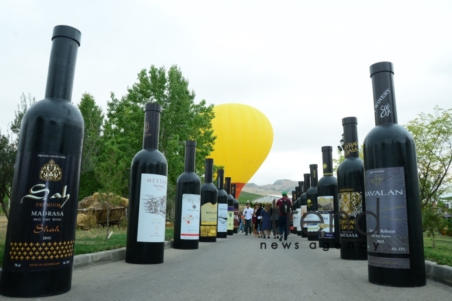 Shamakhi hosts solemn opening ceremony of 1st  Azerbaijan Grape and Wine Festival. Azerbaijan,Shamakhi , august 30 , 2019
