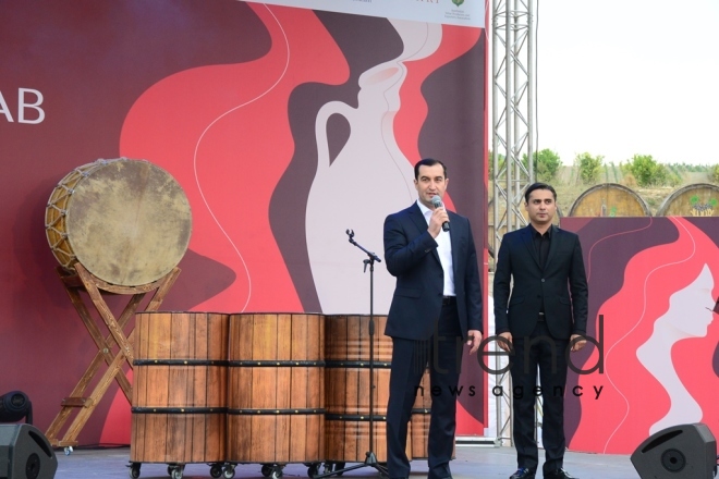 Shamakhi hosts solemn opening ceremony of 1st  Azerbaijan Grape and Wine Festival. Azerbaijan,Shamakhi , august 30 , 2019
