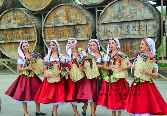 Shamakhi hosts solemn opening ceremony of 1st  Azerbaijan Grape and Wine Festival. Azerbaijan,Shamakhi , august 30 , 2019
