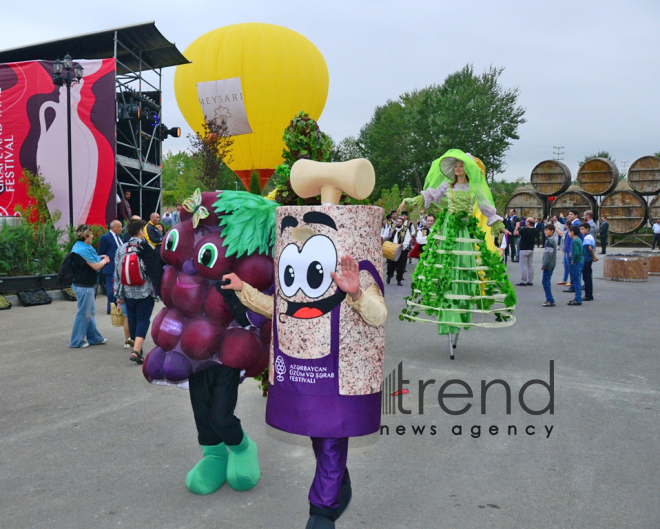 Shamakhi hosts solemn opening ceremony of 1st  Azerbaijan Grape and Wine Festival. Azerbaijan,Shamakhi , august 30 , 2019
