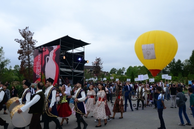 Shamakhi hosts solemn opening ceremony of 1st  Azerbaijan Grape and Wine Festival. Azerbaijan,Shamakhi , august 30 , 2019
