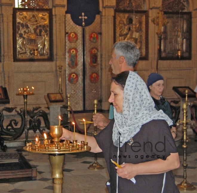 Gürcü pravoslav kafedralı Sioni. Gürcüstan, Tbilisi, 3 sentyabr  2019