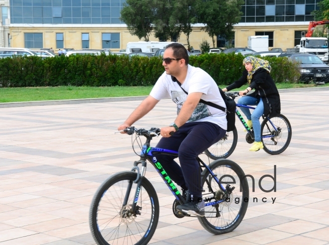 Admirable Baku Boulevard.Azerbaijan, Baku, september 6 , 2019