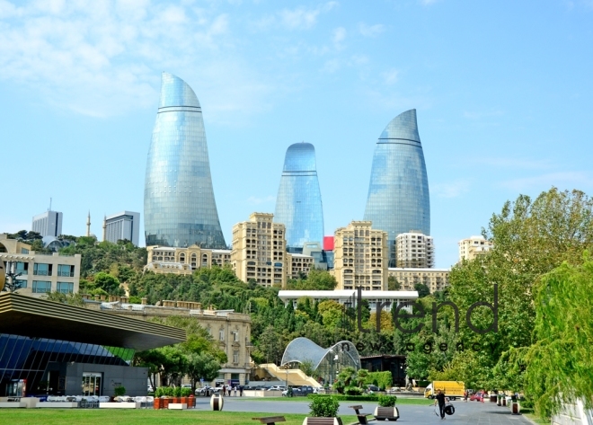 Admirable Baku Boulevard.Azerbaijan, Baku, september 6 , 2019