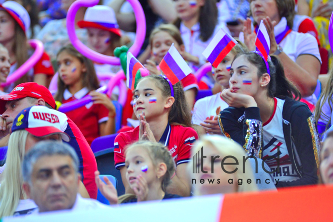 Rhythmic Gymnastics World Championships in Baku – holiday for spectators.Azerbaijan, Baku, September 19  2019