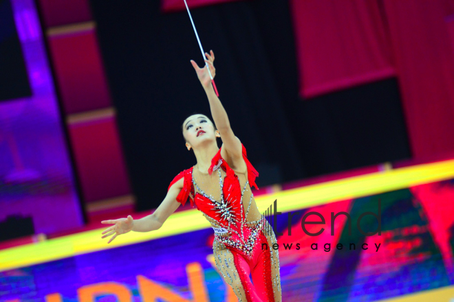 Day 4 of competitions in 37th Rhythmic Gymnastics World Championships underway in Baku.Azerbaijan, Baku, September 19   2019